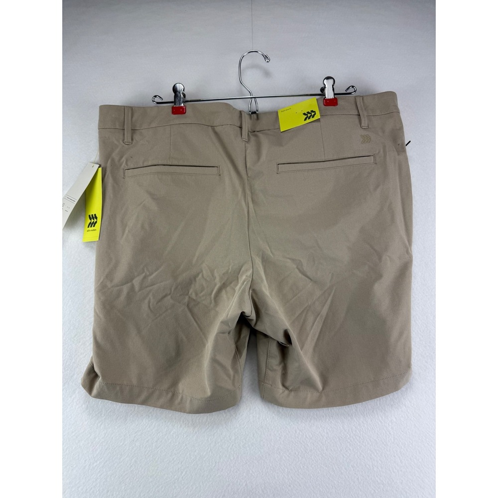 All in Motion Golf Shorts Mens 40 Khaki Tan Stretch Moisture Wicking NWT Flaw‎ - Picture 5 of 8